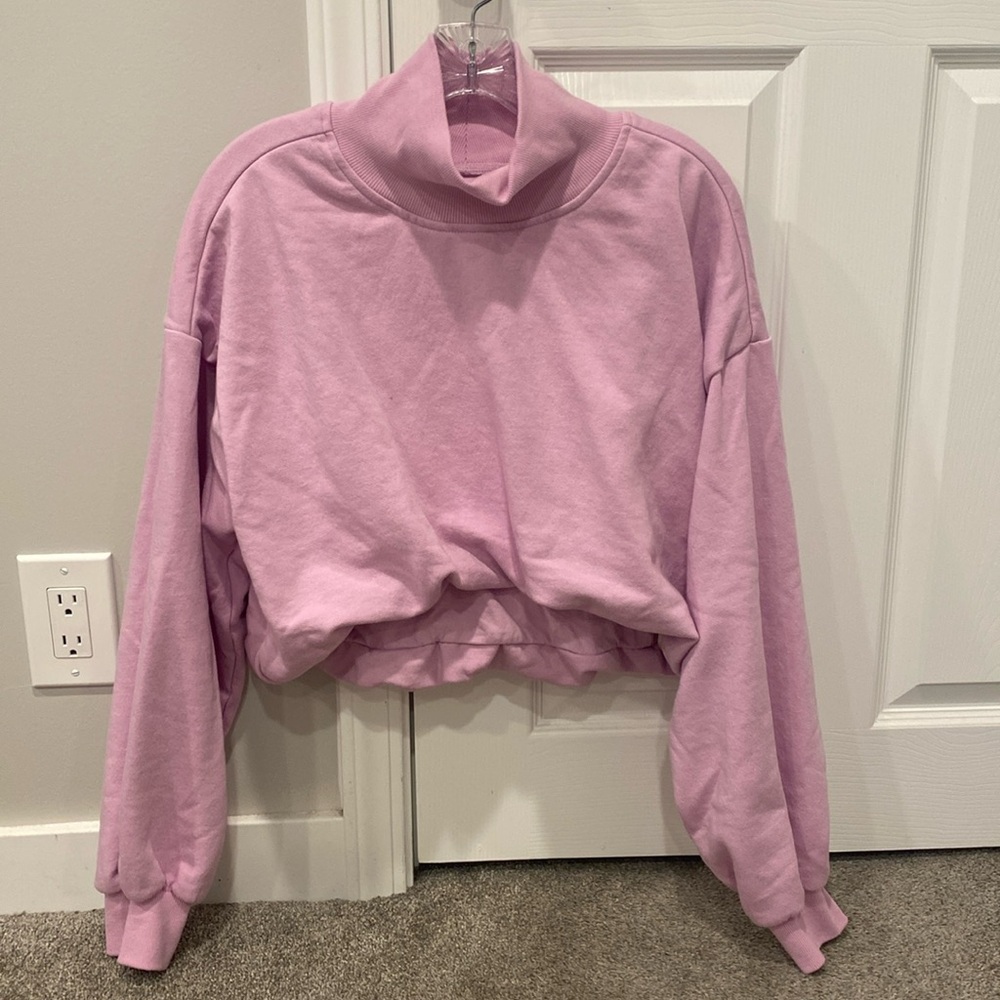 Women’s Pilcro funnel neck cropped sweatshirt